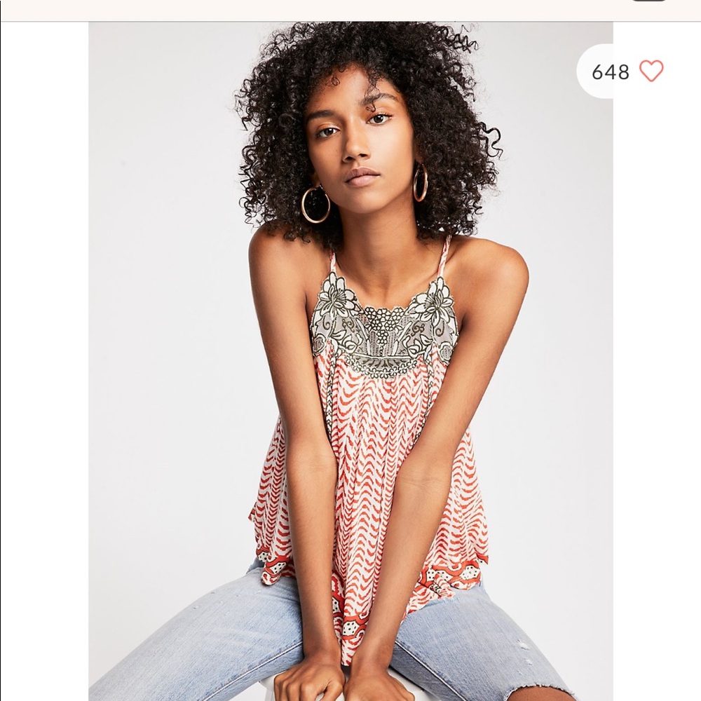 NWT Free People Wild at Heart Tank